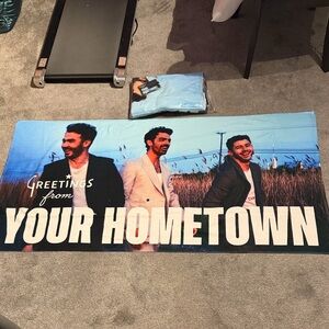 Jonas Brothers VIP concert gift towel and bag tag